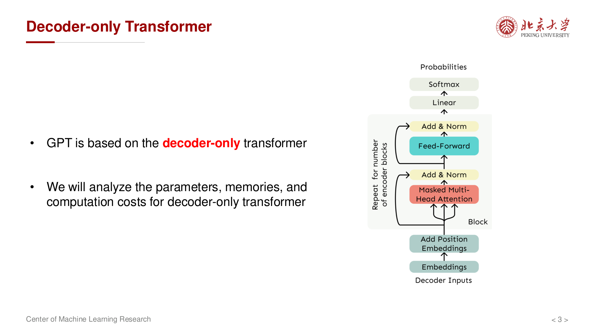 GPT 类模型基于 Decoder-only Transformer